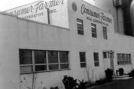 The front of the Consumer-Farmer Milk Cooperative located in Long Island City