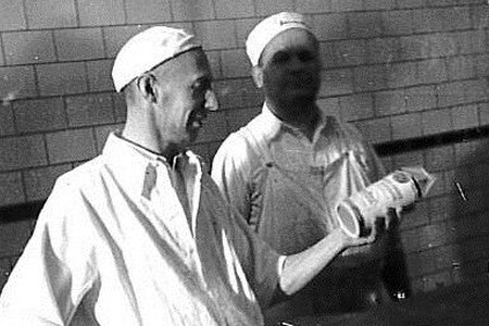 Consumer-Farmer Milk Cooperative workers processing and packaging milk
