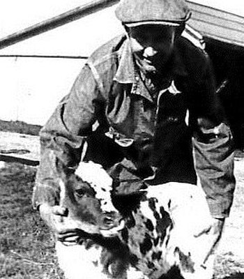 Farmer shows love & appreciation toward a calf